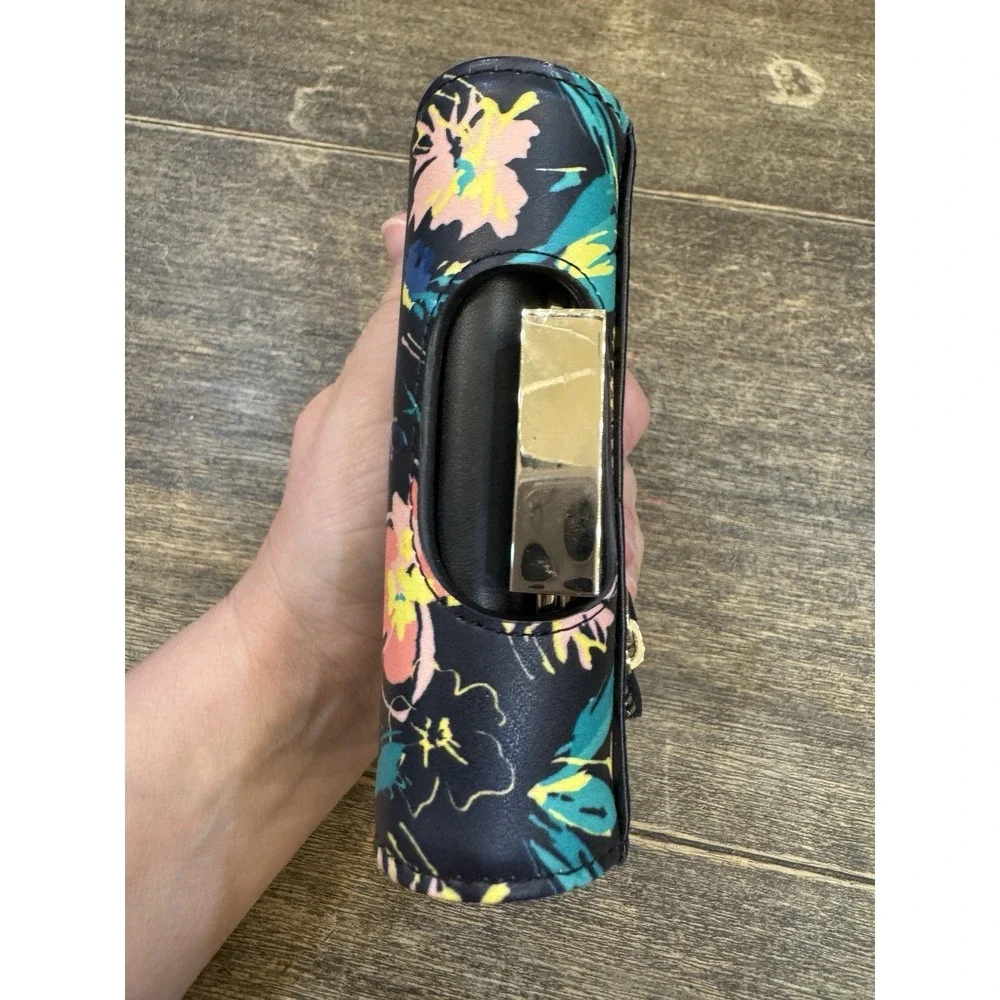 Ted Baker Marjeli Flirty Floral Tri-Fold Fashion Leather Purse Wallet Coin Pouch